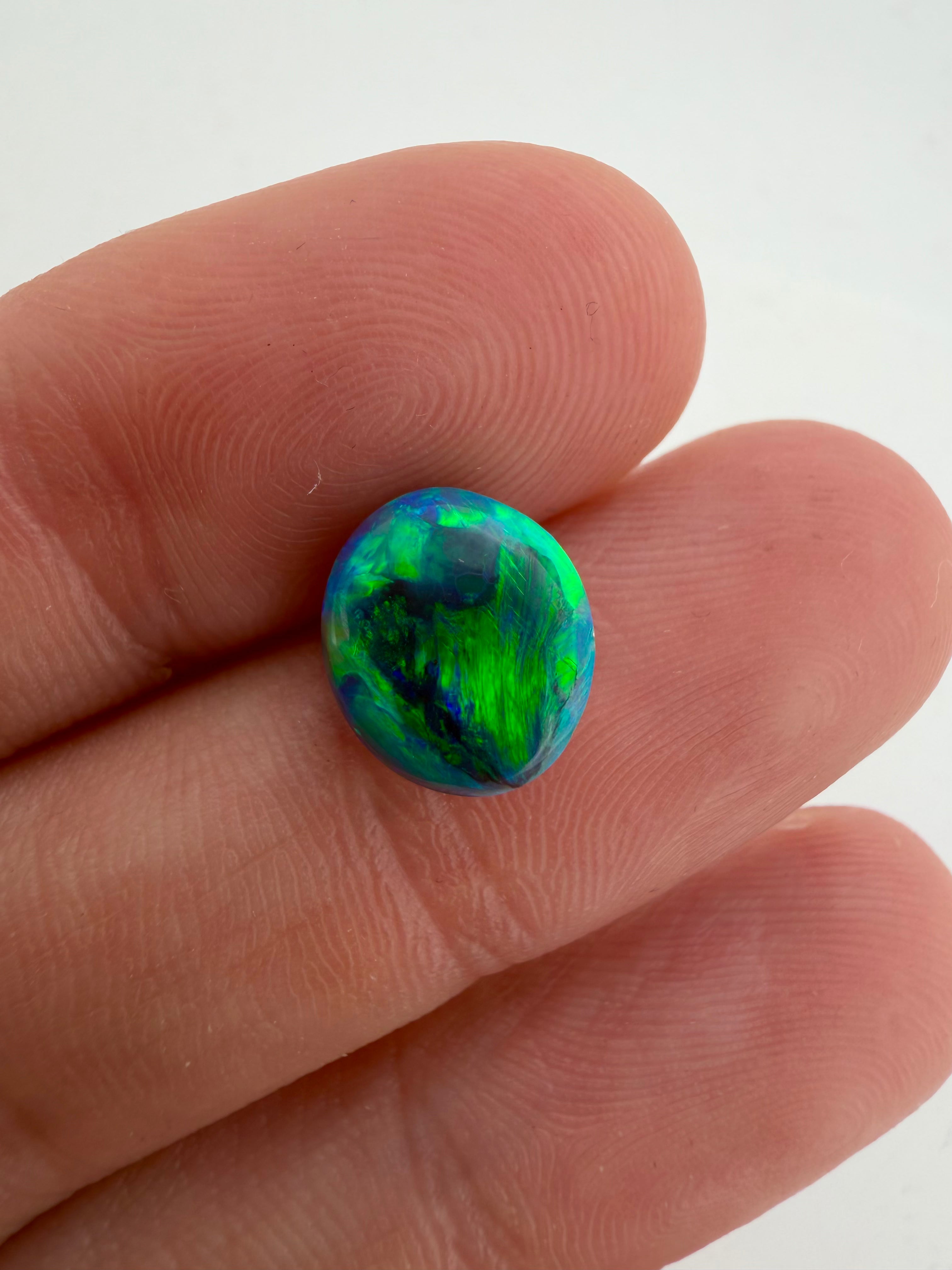 4.45ct Lightning Ridge Black Opal